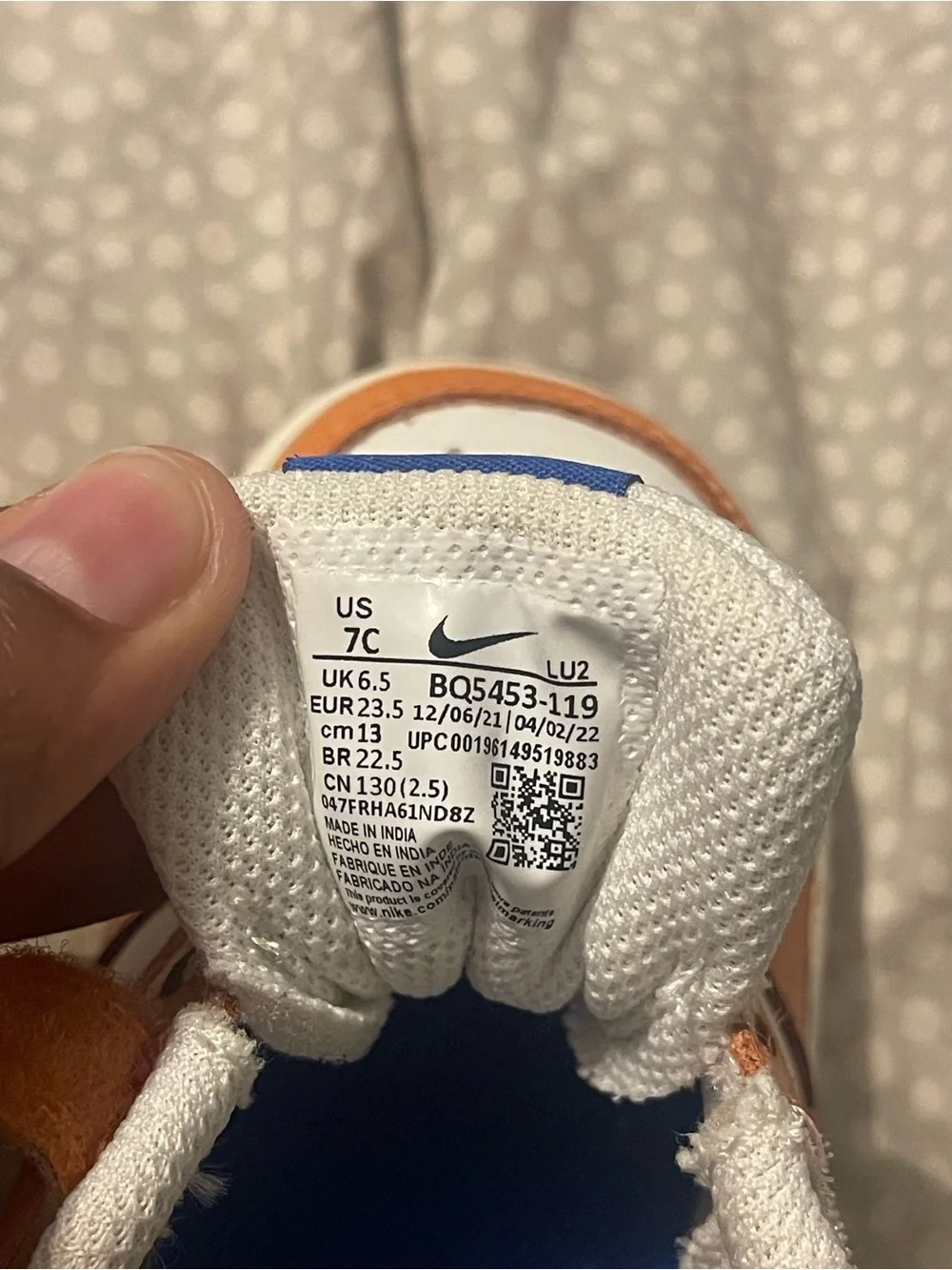 Nike Court Borough Low 2 Velcro Shoes